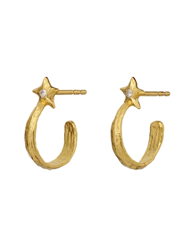 Maanesten - Winona Petite Øreringe - Guld